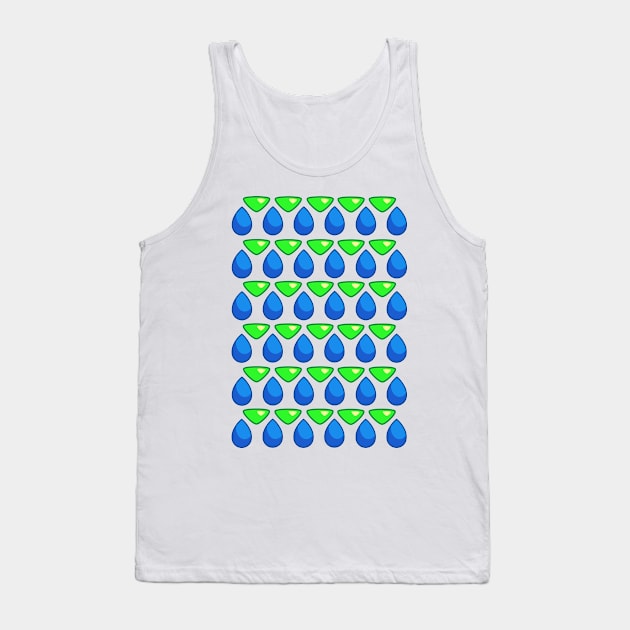 Lapis and Peridot Gem Mosaic Tank Top by Silentrebel